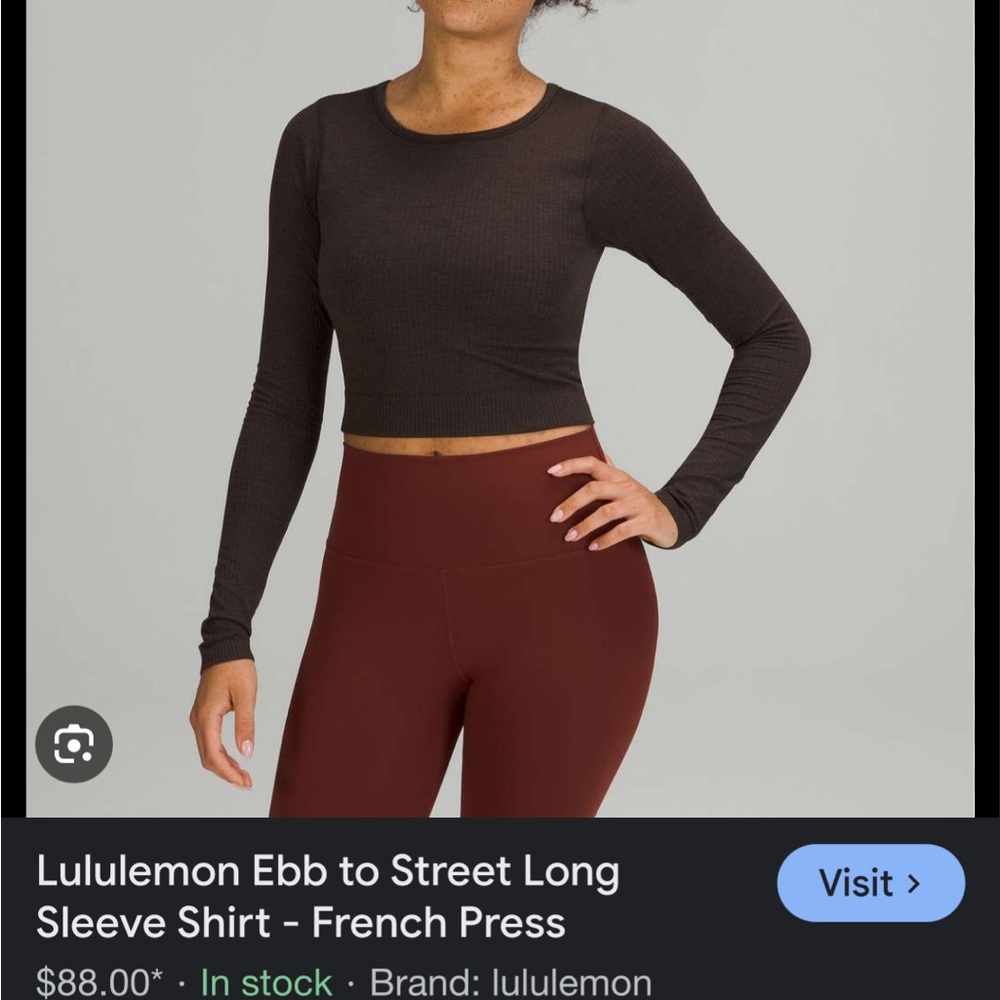 lululemon athletica Women's Long Sleeve Top - Black